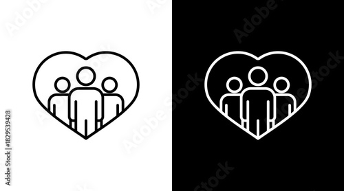 Community White Icon Set Design