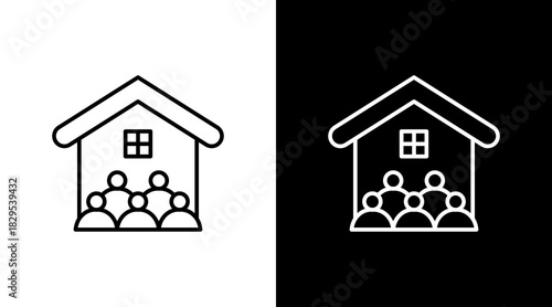 Community White Icon Set Design