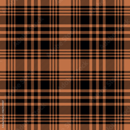Checkered design for prints.Repeating patern plaid. Seamless brown color check pattern.  Repeated tartan fabric.Vector scottish fabriс.Ekose texture.Madras flannel.Checker line.Stripe gingham.