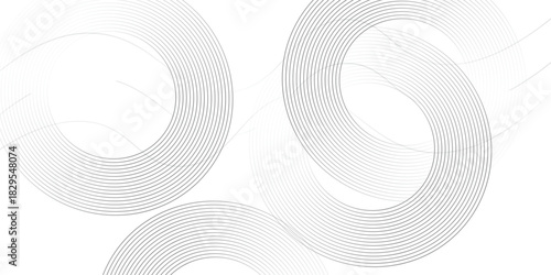 Line art abstract vector illustration. Wavy lines.