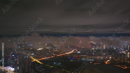 Wallpaper Mural Wuhan city landmark skyline scenery Torontodigital.ca