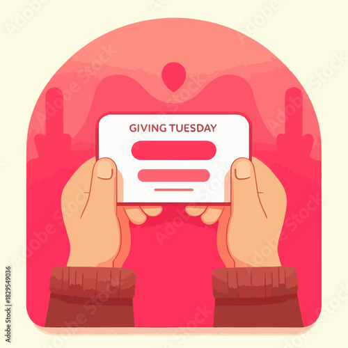 Giving Tuesday greeting card design