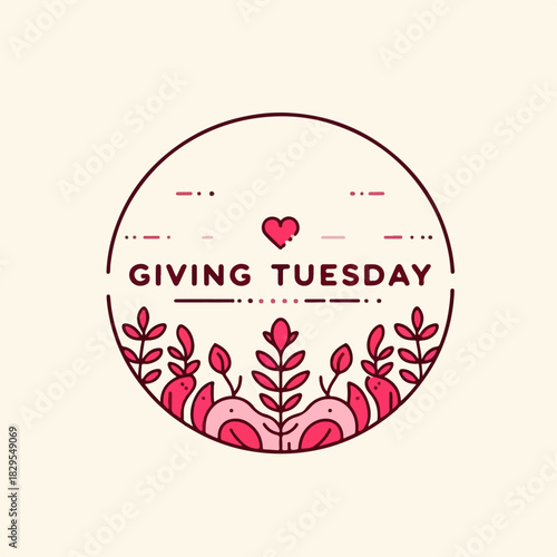 Giving Tuesday greeting card design