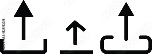 upload icon button. Files upload icons symbol in line and flat style on Transparent Background

