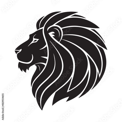 Sitting Cat Silhouette – Minimal Pet Vector with Curled Tail.