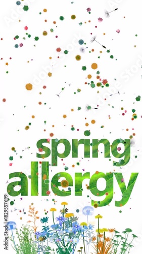 Vertical 3D animation of the text 