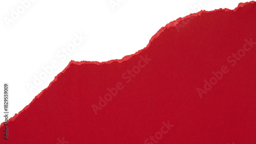 red torn or ripped paper isolated on transparent png background,realistic torn cardboard paper edges,torn or ripped red paper frame,christmas decoration,red paper background
