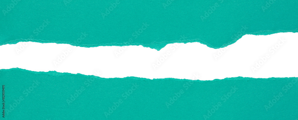 Fototapeta premium blue torn or ripped paper isolated on transparent png background,realistic torn cardboard paper edges,torn or ripped cyan paper frame,design decoration,cyan torn paper background
