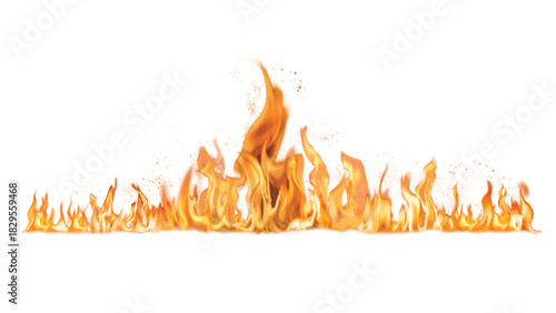 vector illustration of a fire, Abstract illustration of fire flames against a pastel background.  Possible use for  poster, book cover, etc.