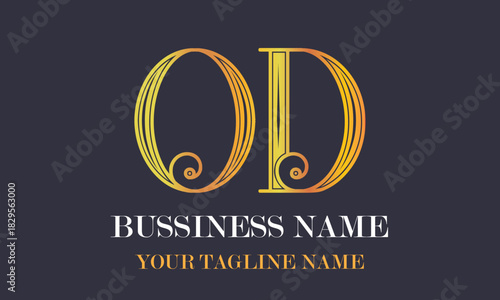 OD O od initial logo | initial based abstract modern minimal creative logo, vector template image. luxury logotype logo, real estate homie logo. typography logo. initials logo
