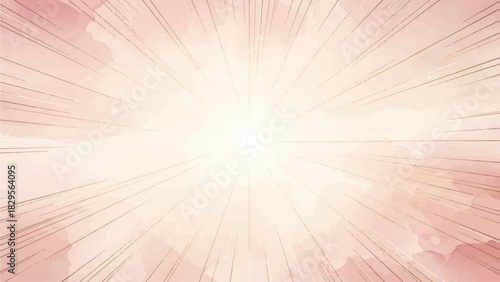An ethereal digital illustration presenting a seamless background with a soft, radial watercolor wash in muted rose, cream, and faint gold. This artistic design creates a gentle, luminous focal point,