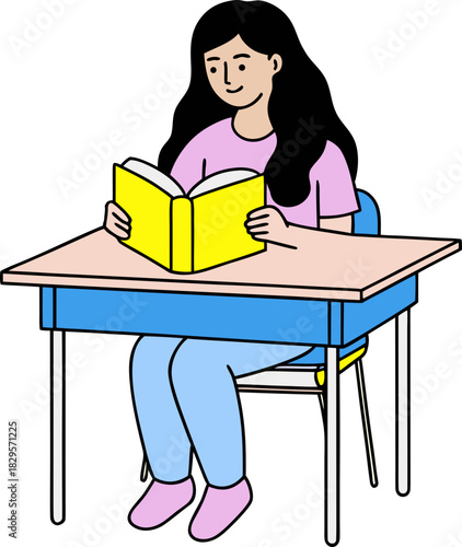 college student illustration