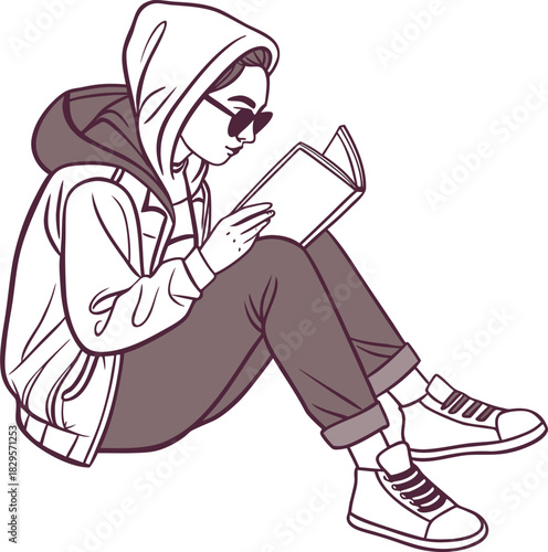 college student illustration