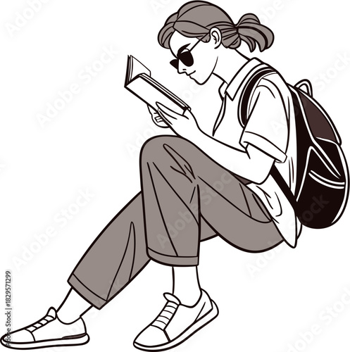 college student illustration