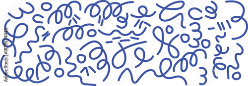 Rough Hand-Drawn Elements – Retro Style Doodles, Arrows & Swirl Icons