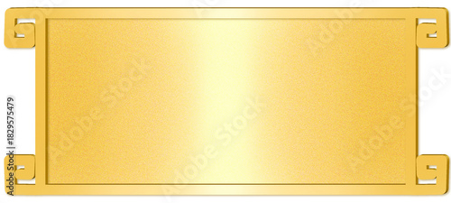 Gold text frame 