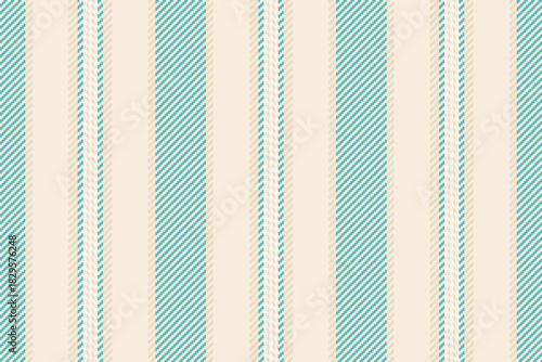 Contrast stripe vertical vector, identity texture textile seamless. Cut out lines pattern fabric background in light and teal colors.
