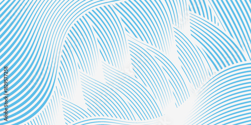 Blue wave line pattern abstract background for backdrop or fabric style