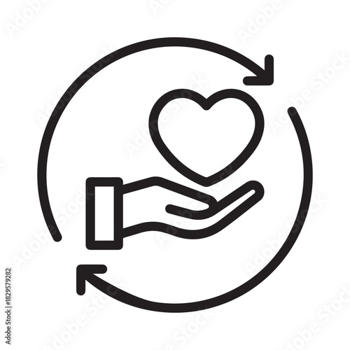 Continuicy of care icon in vector illustration