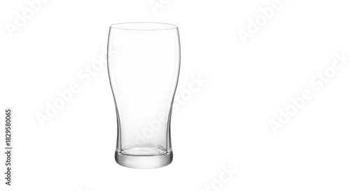 Empty Beer Glass, a Simple and Elegant Design. Perfect for your product or design showcase.
