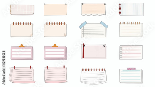 set of paper sheets