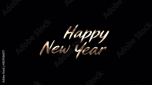 Happy New Year Text Animation