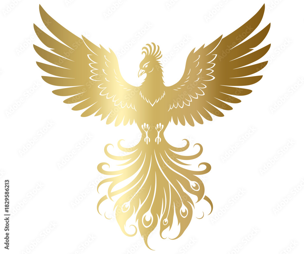 Obraz premium phoenix, mythology, symbol, firebird, duality, black, white, contrast, light, darkness, destruction, life, legend, myth, abstract, art, design, wallpaper, background, fantasy, bird, creature, heaven, 