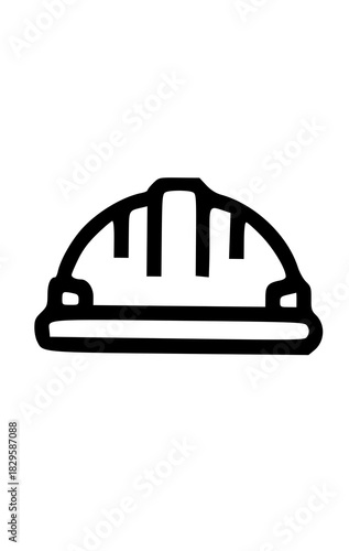 vector icon of safety helmet
