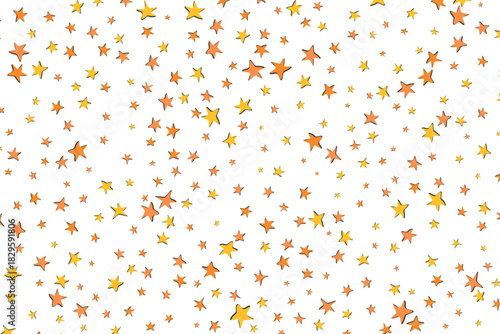 Color stars confetti background. Splash effect banner. Vector abstract illustration with blurred drops of rain for wallpaper, wrapping paper, backdrop, poster, card etc.