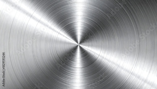 輝く銀色の円盤模様が美しい工業的なメタル質感の壁紙背景