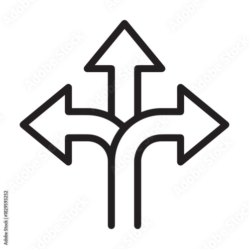 Road marking icon in vector illustration