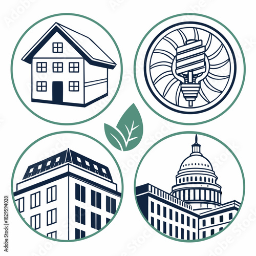 Environmental Issues and Climate Change Vector Set. Water Scarcity, Pollution, and Sustainability Metrics Icons.
