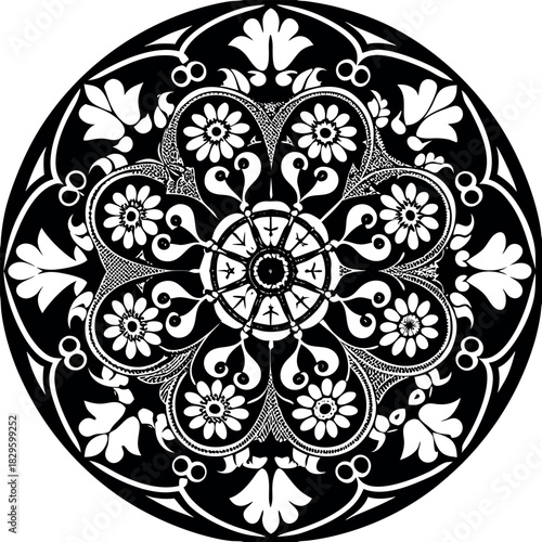A centered--highly-detailed-mandala-with-intricate  