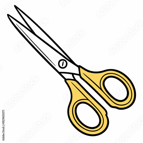 Yellow-scissors-isolated-on-white-background 