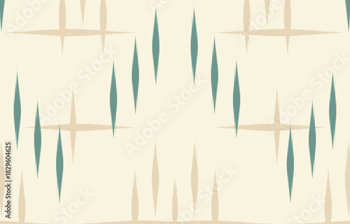 Ethnic abstract ikat art. Aztec ornament print. geometric ethnic pattern seamless  color oriental.  Design for background ,curtain, carpet, wallpaper, clothing, wrapping, Batik, vector illustration.