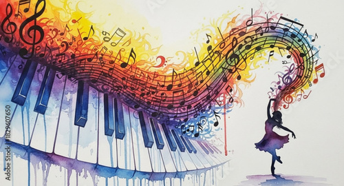 colorful music background