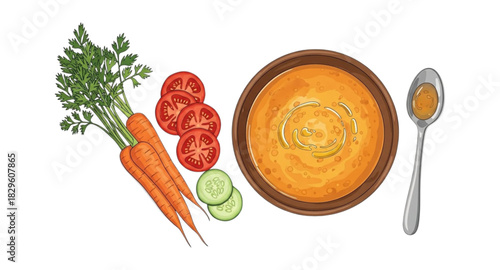 vegetables on a plate