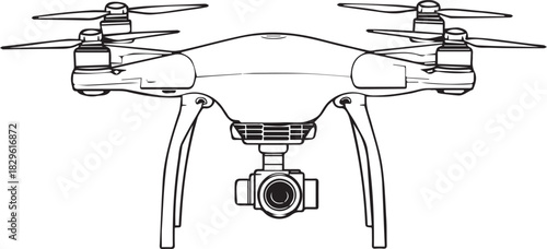 Isolated drone with vector icon illustration