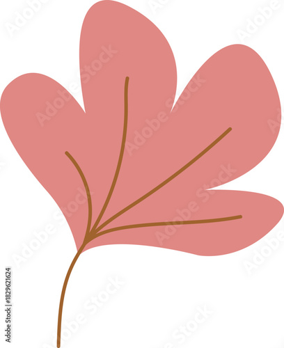 abstract pink flower in vector