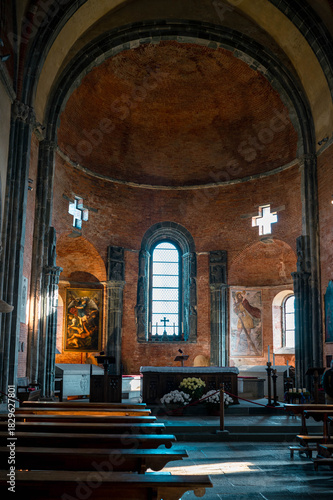 interior of church, Sacra di San Michele