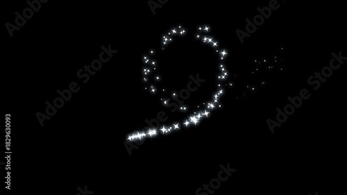 Wallpaper Mural 4K twinkling glitter Star line animation with sparkling doodle lights, fast glitter motion, glowing fairy dust particles and shimmering white cartoon star effects on a green screen background Torontodigital.ca