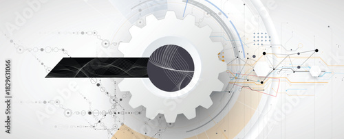 Cloud technology background and network science concept