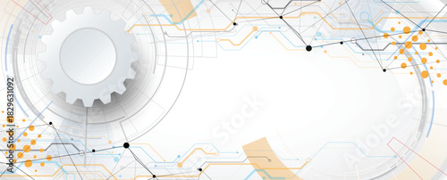 Cloud technology background and network science concept