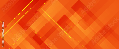 Abstract orange and yellow geometric background. Modern concept for graphic design, background, web design, poster, banner, book, slideshow. Vector dynamic shapes