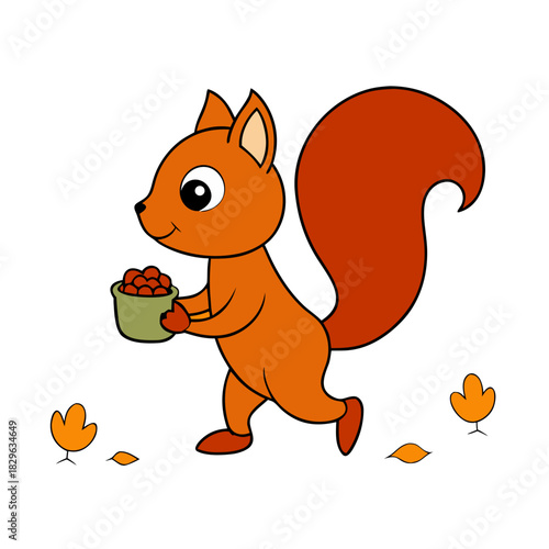squirrel with acorn