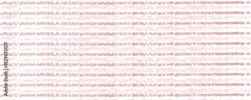 Pink striped pattern, girly stripe seamless background, cute pastel wavy lines. Vector stripes