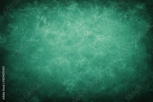 Textured teal background, aged paper effect