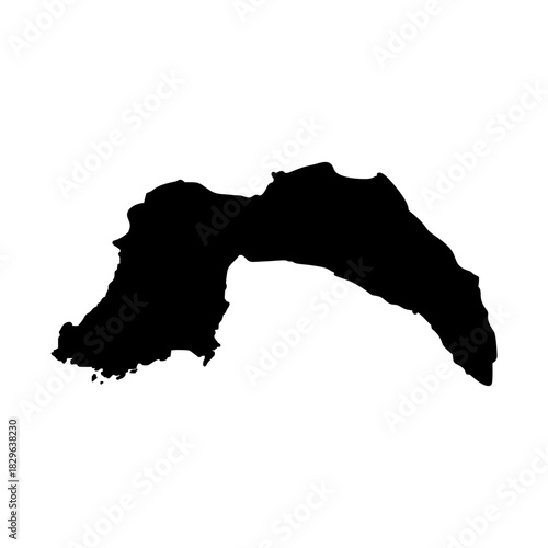 Antalya Turkey city map silhouette vector illustration