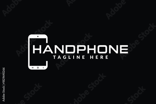 handphone logo icon vector illustration