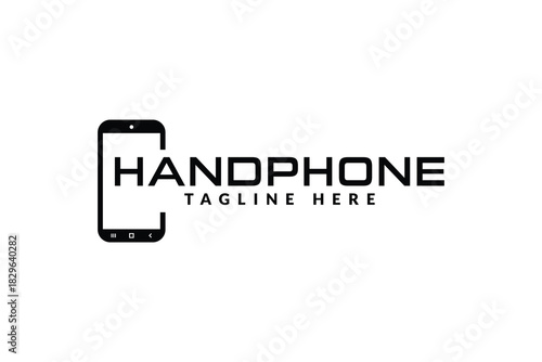 handphone logo icon vector illustration